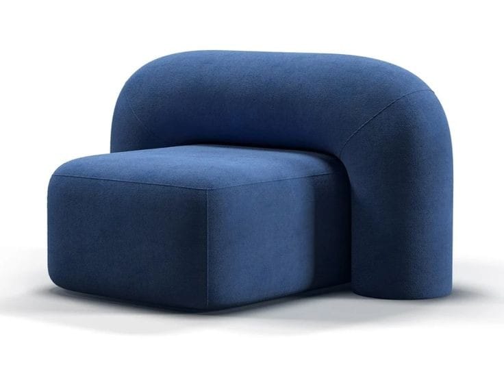 Modern Curved Lounge Chair