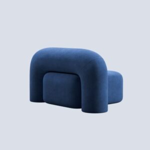 Modern Curved Lounge Chair - Image 2