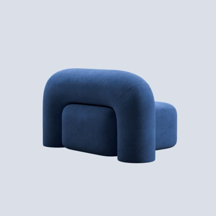 Modern Curved Lounge Chair - Image 2
